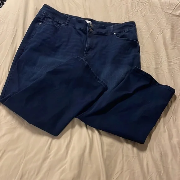 LANE Bryant high rise straight jeans size 24S - Picture 3 of 7